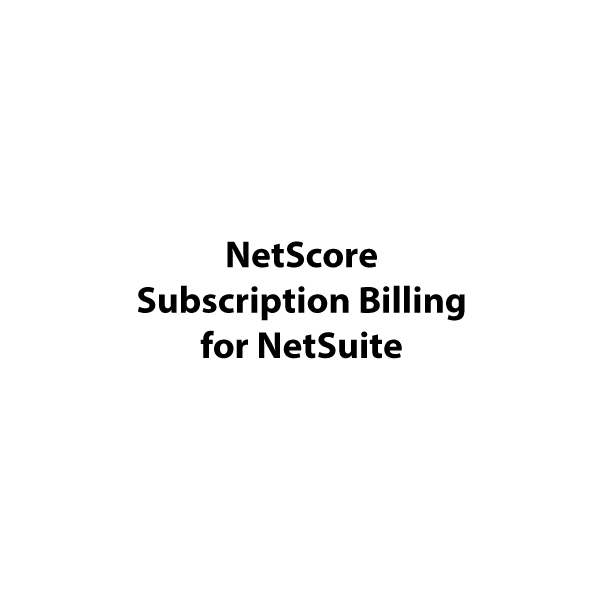 Netscore Subscription billing for Netsuite